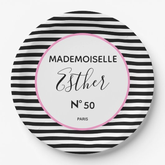 BRIDE Parisian Couture Showday Party Pappteller (Vorderseite)