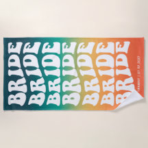 Bride Pastel Gradient Retro Custom