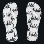 Bride Pattern Wedding Badesandalen<br><div class="desc">Braut gemustert Hochzeit/Flitterwochen flip Flops.</div>