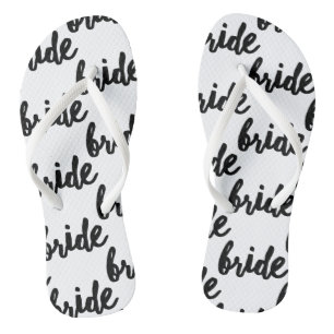 Bride Pattern Wedding Badesandalen