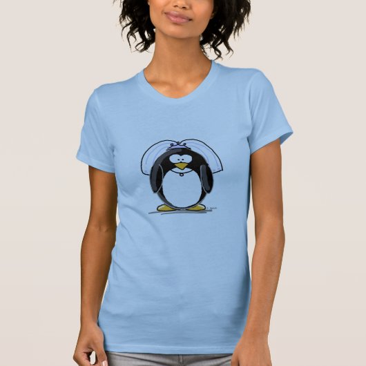 Bride Penguin T-Shirt (Vorderseite)