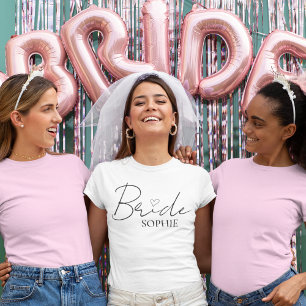 Bride Personalisiert Bachelorette   Individuelle N T-Shirt