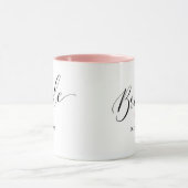 Bride Personalisiert Script Wedding Geschenk Tasse (Zentrum)