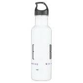 Bride Personalisiert Water Flasche HAMbyWG Edelstahlflasche (Rückseite)