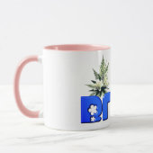 Bride Personalisiert Wedding Blue Tasse (Links)