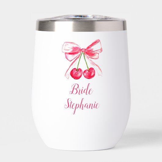 Bride Pink Bow Coquette Wedding (Vorderseite)