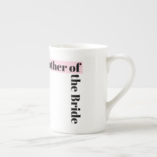 Bride Pink Bride Bride Knochen China Porzellantasse (Rechts)