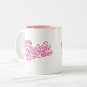 Bride Pink Camouflage Zweifarbige Tasse (Vorderseite Links)