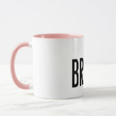 Bride Pink Champagne Bachelorette Tasse (Links)