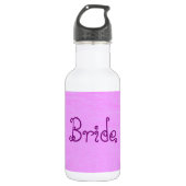 Bride Pink Edelstahlflasche (Vorderseite)