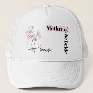 Bride Pink Group Mutter der Braut Truckerkappe