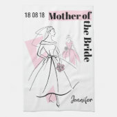 Bride Pink Group Mutter von Bride Geschirrtuch (Vertikal)
