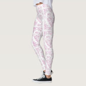 Bride Pink Heart Handmade Yoga Pants Leggings Gym (Links)