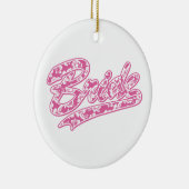 Bride Pink Hibiskus Keramik Ornament (Rechts)