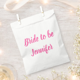 Bride Pink Individuelle Name Wedding Bachelorette Geschenktütchen