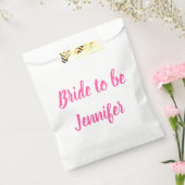 Bride Pink Individuelle Name Wedding Bachelorette Geschenktütchen (Versiegelt)