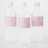 BRIDE Pink Paris Theme Party Dusche Wasserflaschenetikett (Flaschen)
