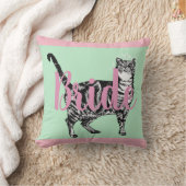 Bride Pink Tabby Katzenblume Hochzeitsdekissen Kis Kissen (Decke)
