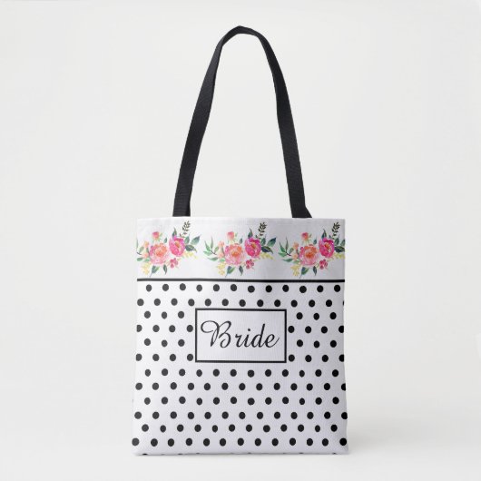 Bride-Polka-Dot-Tasche Tasche (Vorderseite)