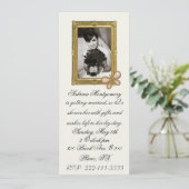 Bride Portrait Bridal Dusche Einladung (Stehend Vorderseite)