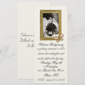 Bride Portrait Bridal Dusche Einladung (Vorne/Hinten)