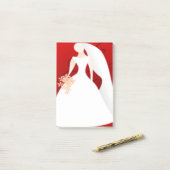 BRIDE POST-IT KLEBEZETTEL (Auf Schreibtisch)