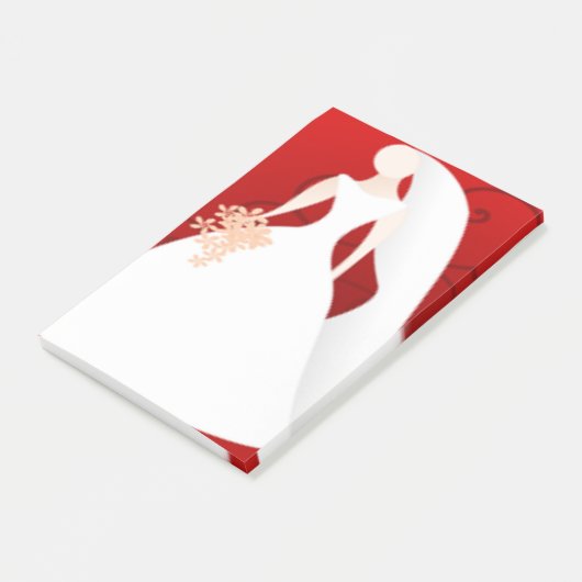 BRIDE POST-IT KLEBEZETTEL (angewinkelt)