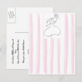 Bride Postcard Einladungspostkarte (Vorne/Hinten)