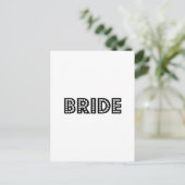 Bride Postkarte (Stehend Vorderseite)