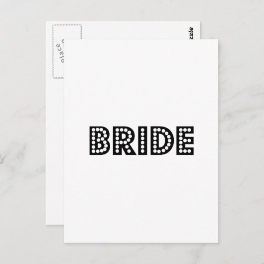 Bride Postkarte (Vorne/Hinten)