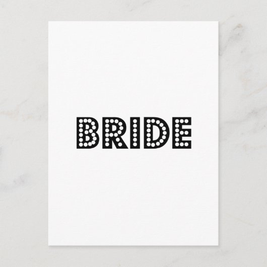Bride Postkarte (Vorderseite)