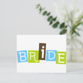 Bride Postkarte (Stehend Vorderseite)