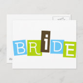 Bride Postkarte (Vorne/Hinten)