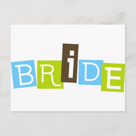 Bride Postkarte (Vorderseite)