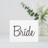 Bride Postkarte (Stehend Vorderseite)