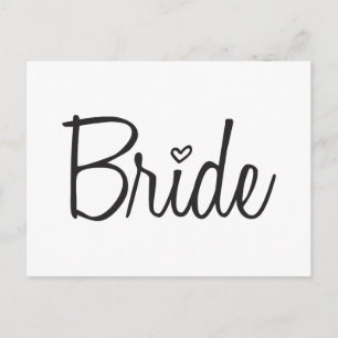 Bride Postkarte