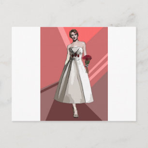 Bride Postkarte