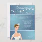Bride Princess Bridal Dusche Einladung (Vorderseite)