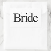Bride Rechteckiger Aufkleber (Tasche)