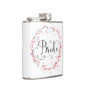 Bride Red Confetti - Flasche Flachmann (Rechts)