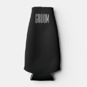 BRIDE Red Tuxedo Wedding Be Mein Trauzeuge Flaschenkühler (Vorderseite)