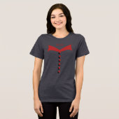 Bride Red Wedding T-Shirt Tri-Blend Shirt (Vorderseite voll)