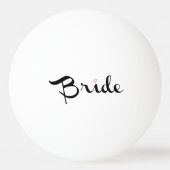 Bride Retro Script Tischtennisball (Vorderseite)