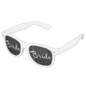 Bride Retro Script White Sonnenbrille (Schrägansicht)