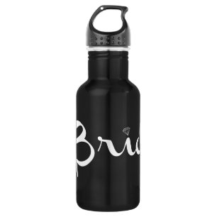 Bride Retro Script White Trinkflasche