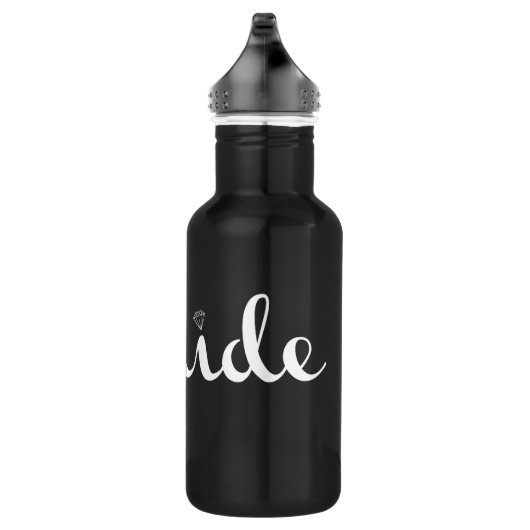 Bride Retro Script White Trinkflasche (Rechts)