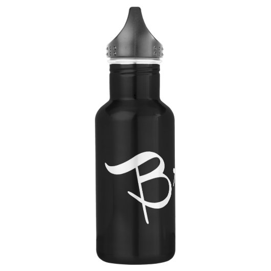 Bride Retro Script White Trinkflasche (Links)