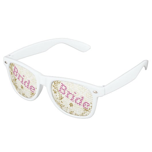 BRIDE Retro Shades / Fun Party Sonnenbrille (Schrägansicht)