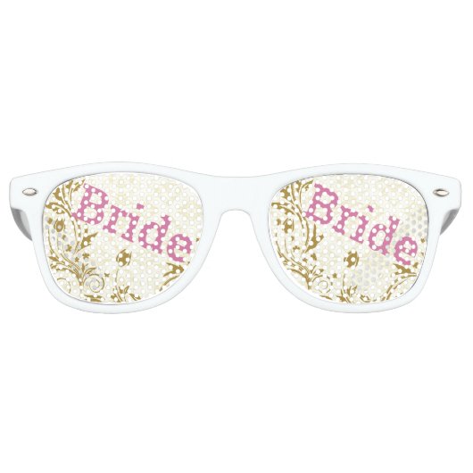 BRIDE Retro Shades / Fun Party Sonnenbrille (Vorderseite)