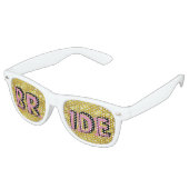 BRIDE Retro Shades Glitzer / Fun Party Sonnenbrill Partybrille (Schrägansicht)